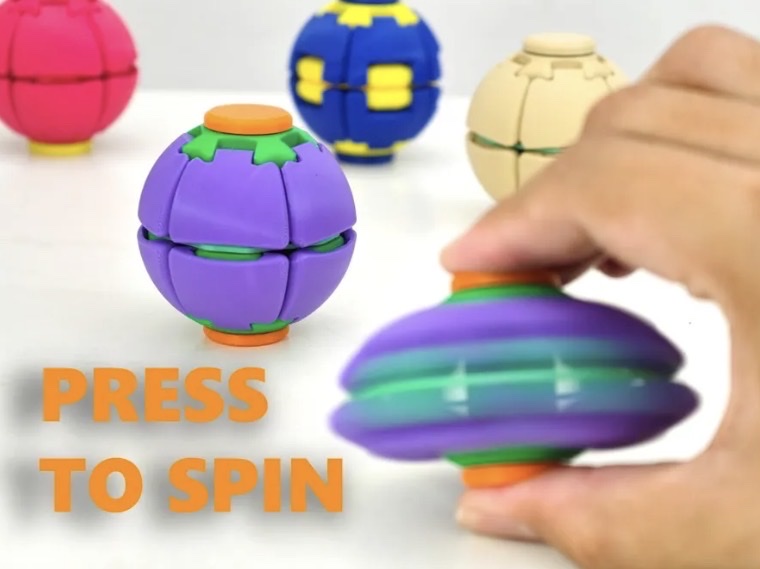 Spining ballStres Giderici Bas Döndür Stres Topu Oyuncağı TOPTAN